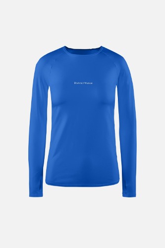 디스트릭트비전 여성 라이트웨이트 롱 슬리브 티셔츠 Surf Blue